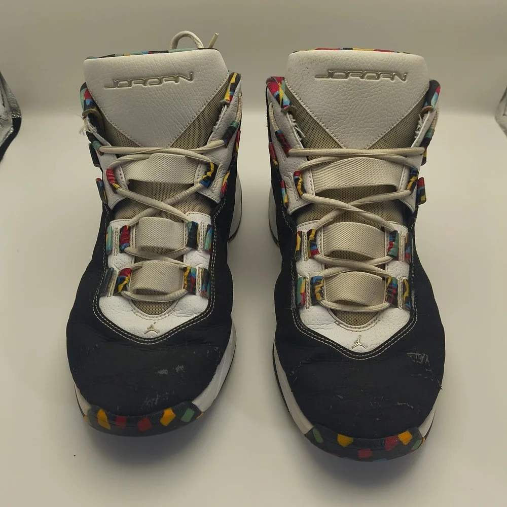 Jordan Rising Star Black‎ White Multicolor 316337-106 Mens 13 Basketball Shoes